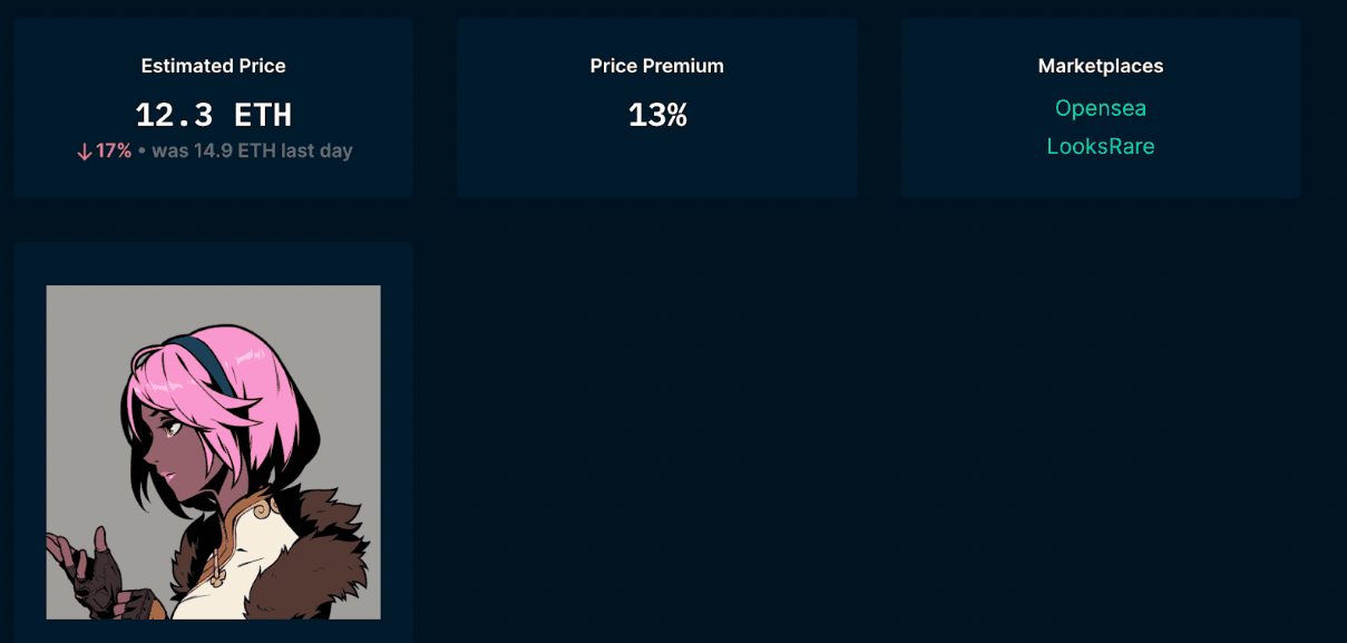 Nansen NFT Price Estimator