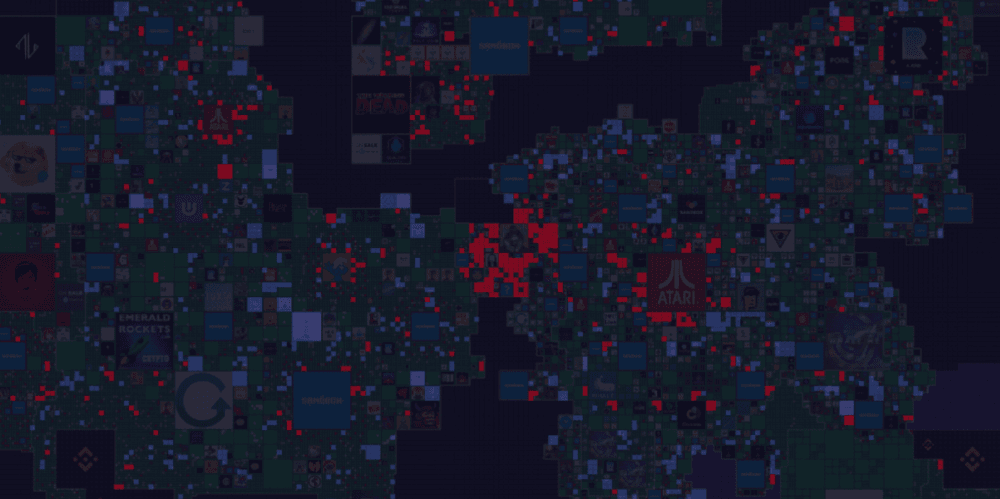 Image 1: Sandbox lands heatmap based on avg price (Data: Metametriks)