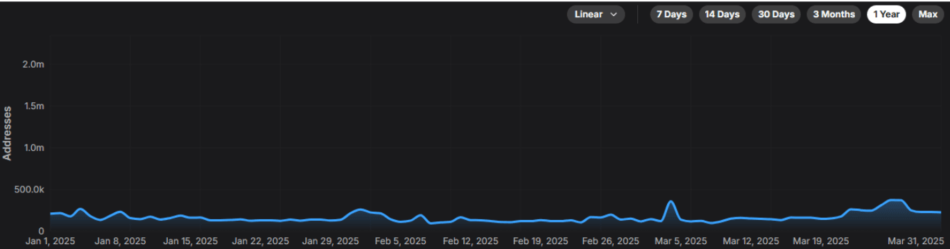 Daily Active Addresses Across Avalanche Chains
